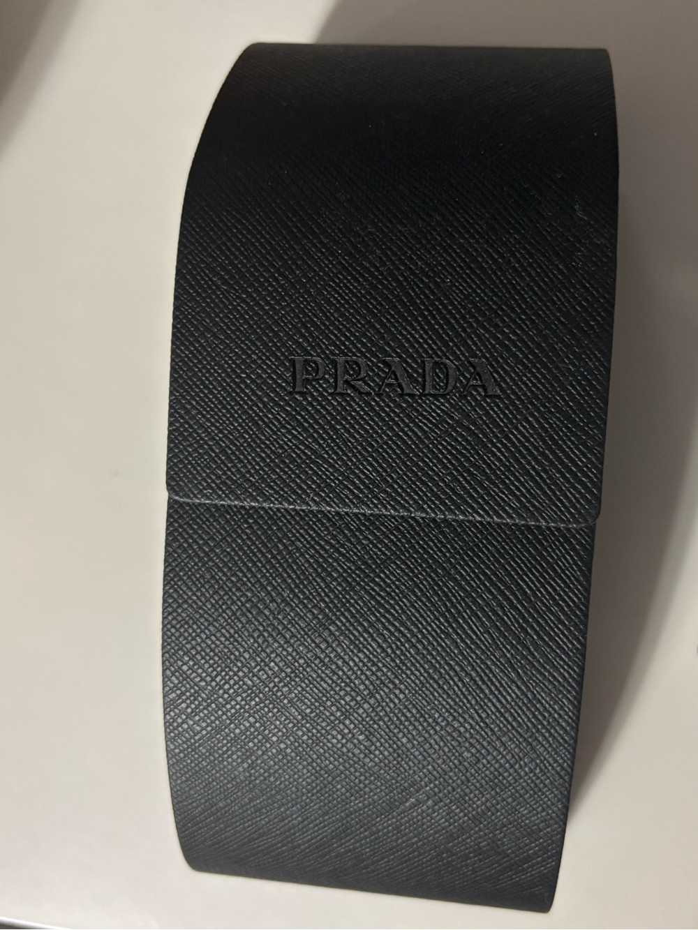 Prada White Rectangular Frame Sunglasses with Black Lenses - Picture 3 of 3